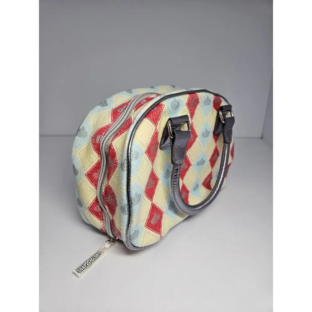 Soap & Glory Argyle Crown Vanity Case Cosmetic Makeup Travel Bag Double Handle